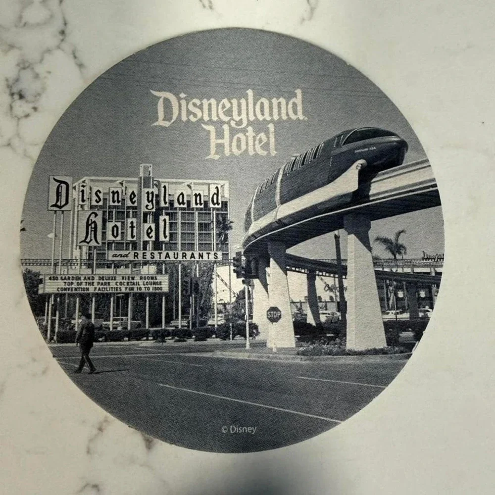 Vintage‎ Disneyland Hotel Monorail Coaster Set of 4 Disney Parks Retro Resort